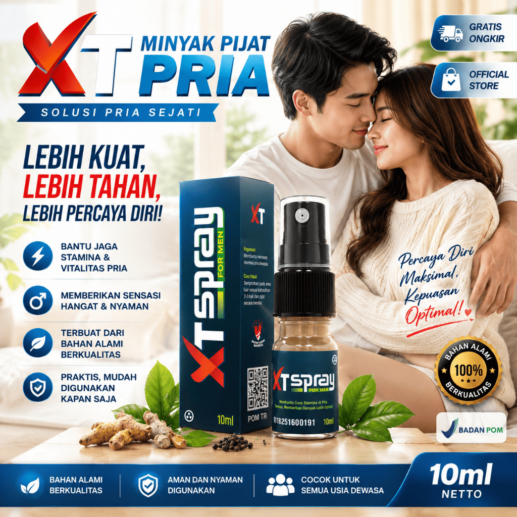Xt Spray obat kuat Pria Tahan lama pria Original herbal oles BPOM