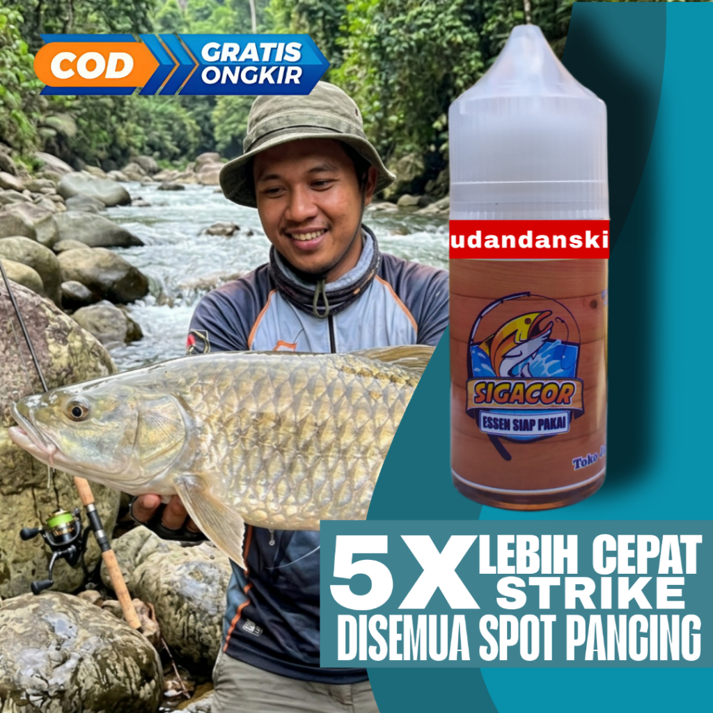 Essen Ikan Masher Mahseer Soro Dewa Tor Kancra Garing Semah Tambra Aroma Amis Wangi Isi 30 ml