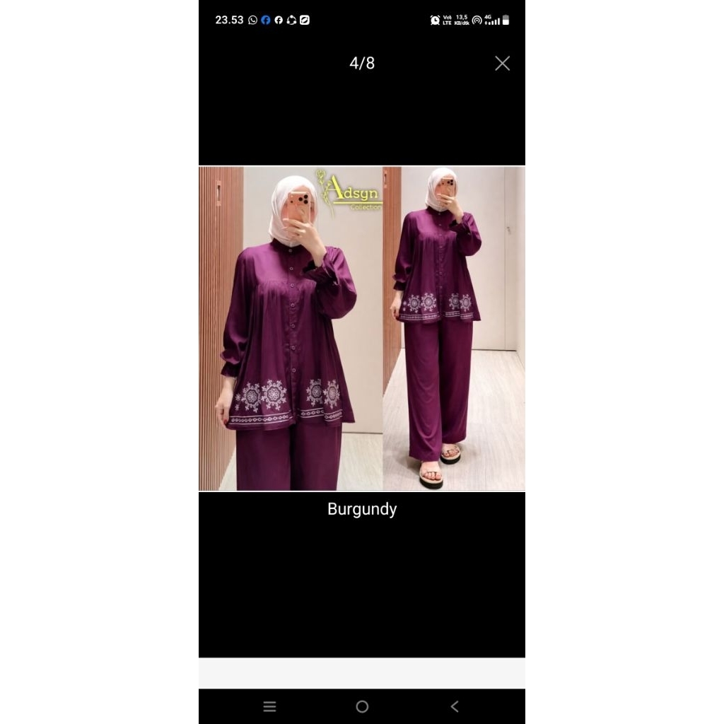 setelan rayon twill