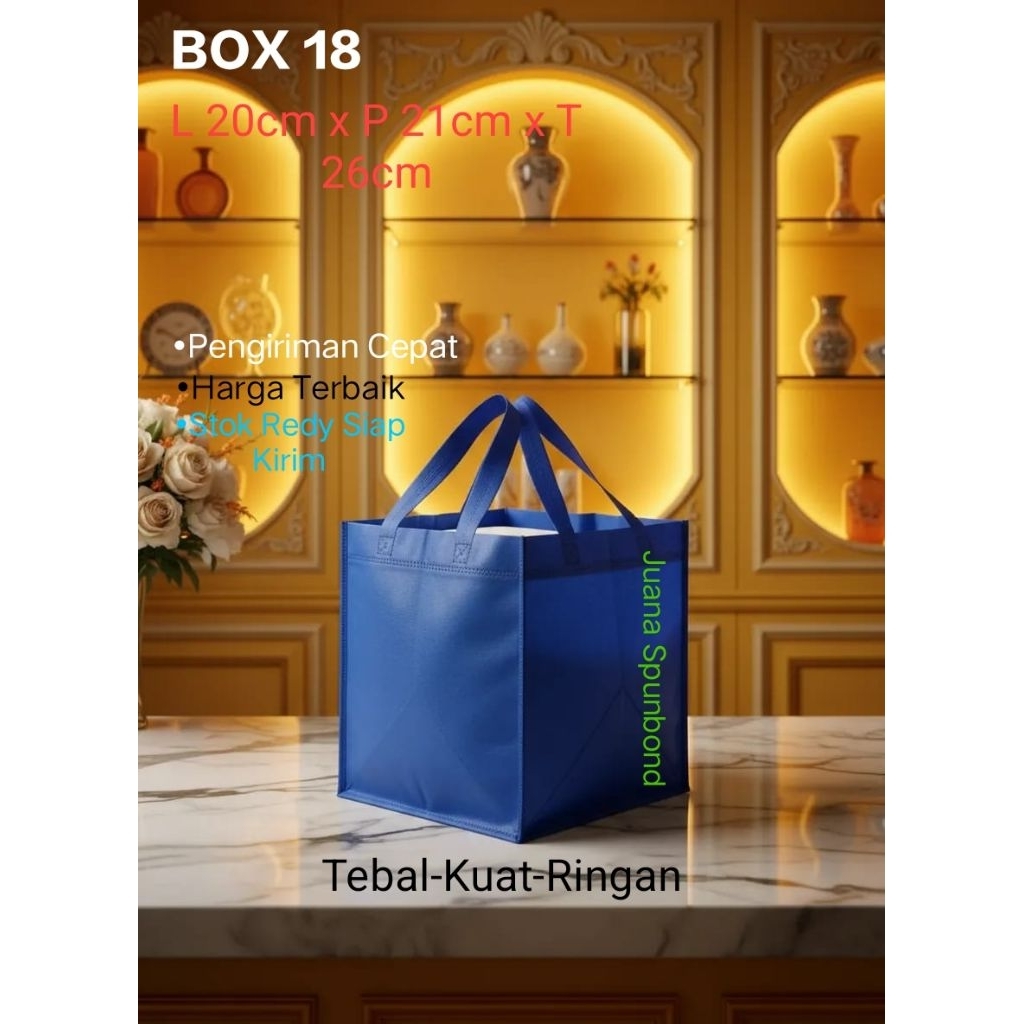 Tas Box Nasi 18 (L 20cm x P 21cm x T 26cm)6Tas, 12Tas, 24Tas