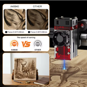 FF Mesin Ukir Laser CNC Portable Laser Engraving & Cutting untuk Kayu Kulit Akrilik Kerajinan