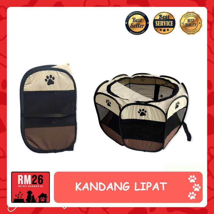 KANDANG LIPAT PORTABLE TENDA PAGAR ANJING KUCING