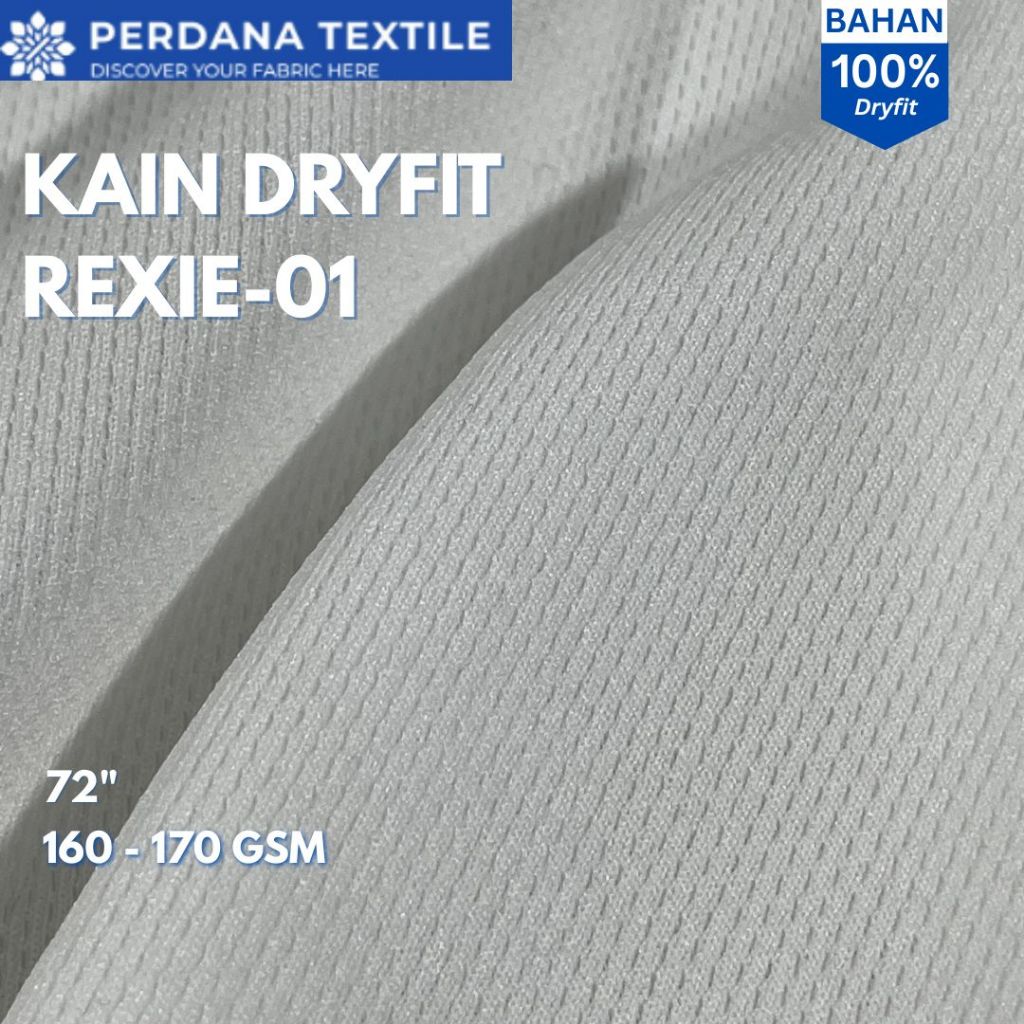 Kain Jersey Dryfit Rexie-01 Ecer 72" Premium Jersey Dryfit  Perdana Textile