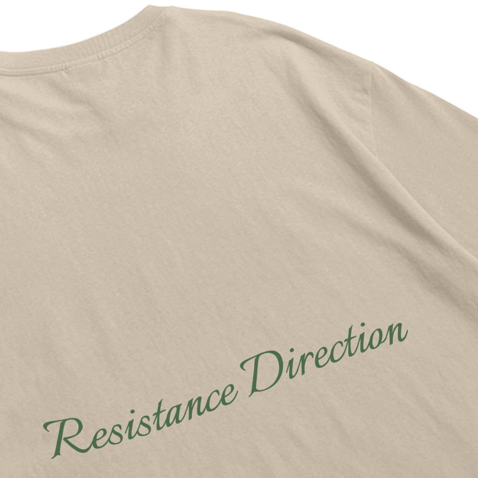 Troy Company Oversize Tshirt Beige Resistance - Kaos Oversize Pria Lengan Pendek Coklat Beige OVD 3289