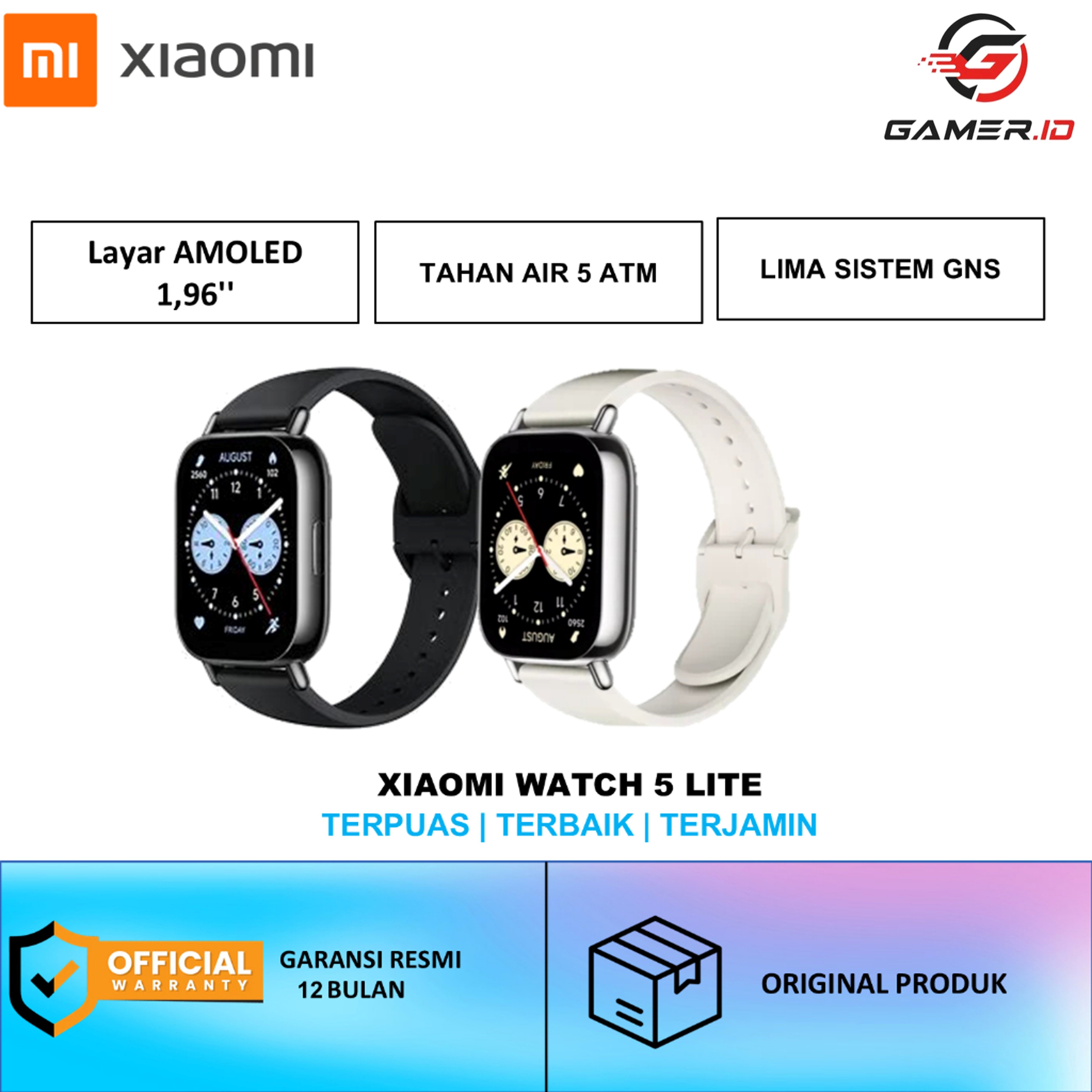SMARTWATCH REDMI WATCH 5 LITE DENGAN FITUR LIMA SISTEM GNS