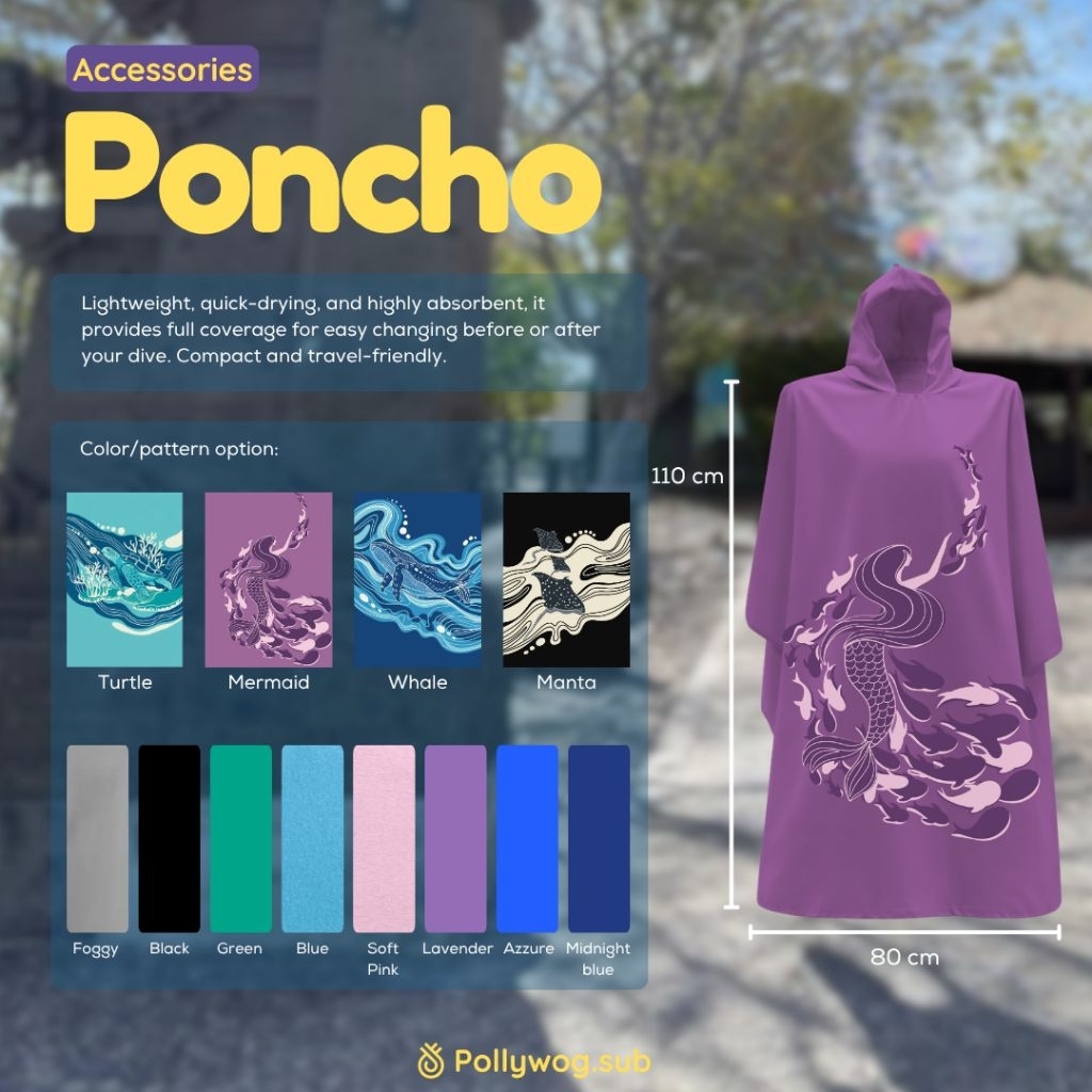 Pollywog Microfiber Poncho Towel