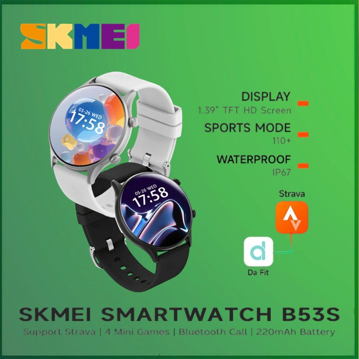 SKMEI B53S B 53S B53 S Smartwatch with Heart Rate Tracker Strava