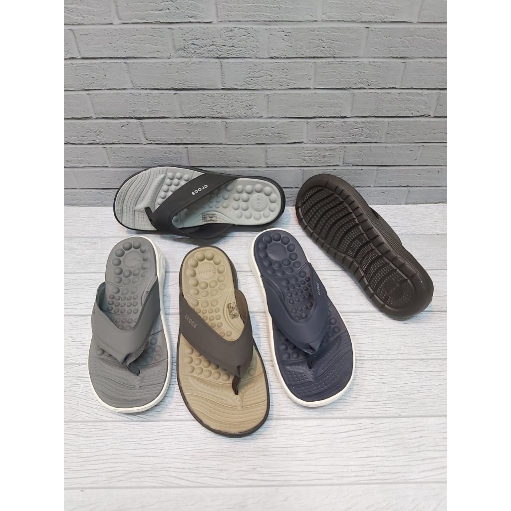 Sandal Crocs Reviva Jepit / Sandal Flip Pria / Sandal Jepit Crocs