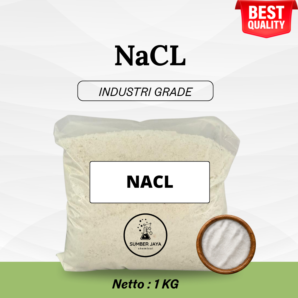 NaCl Kosmetik NACL / Garam Industri Non Iodium 1 KG