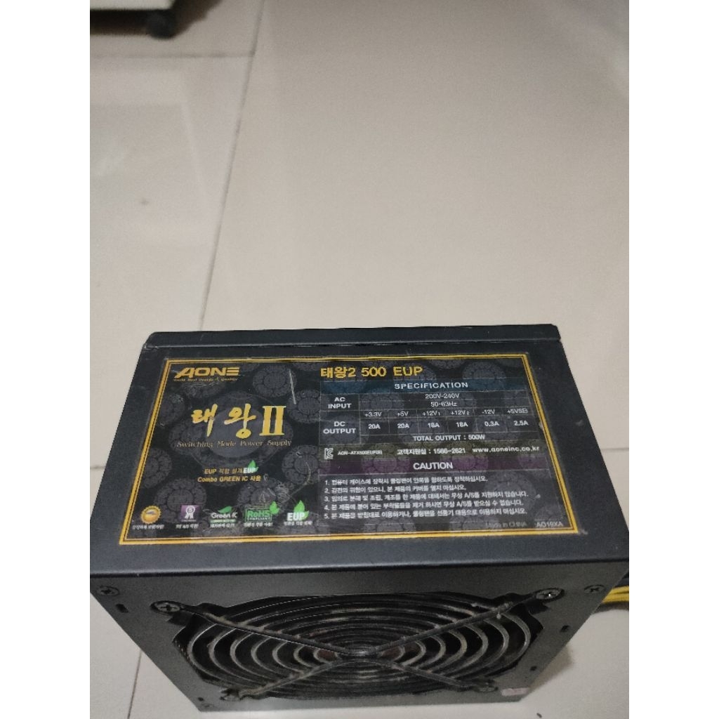 POWER SUPPLY PSU PURE 500 WATT