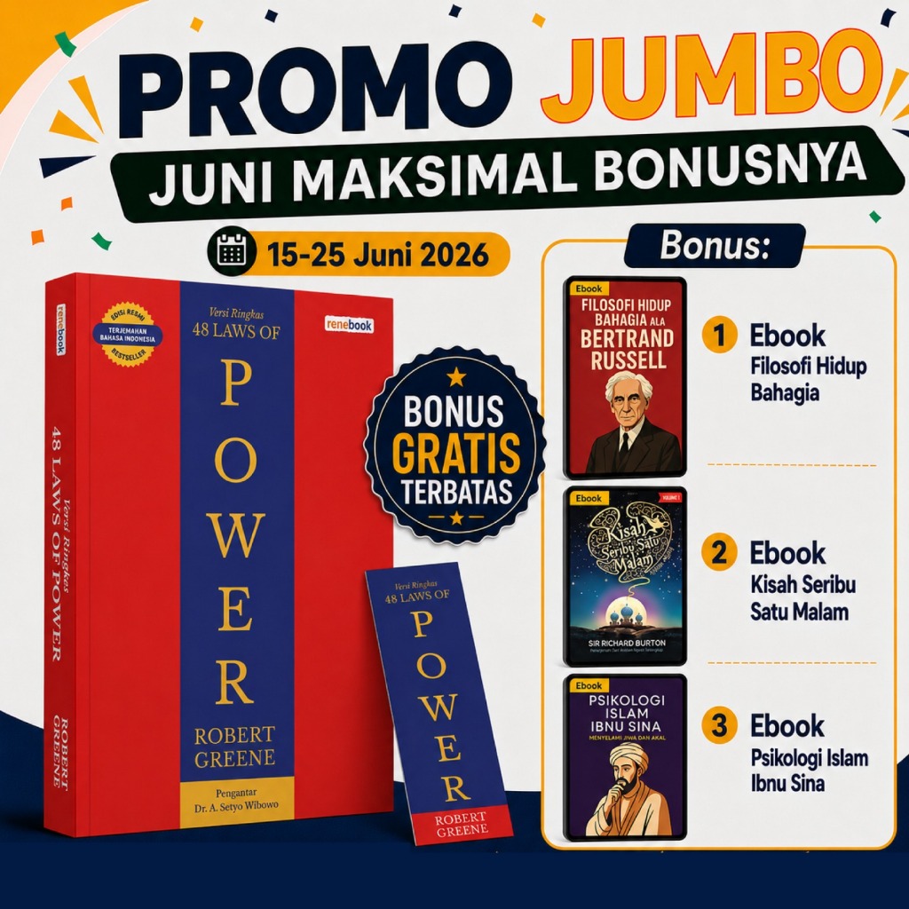 Buku Ringkasan 48 Laws of Power Versi Terjemahan - Robert Greene - Rene Turos Renebook
