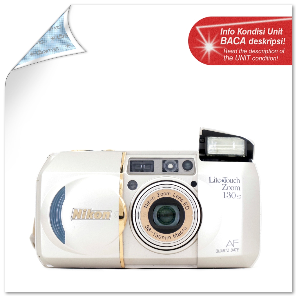 Kamera Film Analog Nikon Lite Touch Zoom 130ED QUARTZ DATE - Point & Shoot 35mm Fokus Otomatis AF Gu