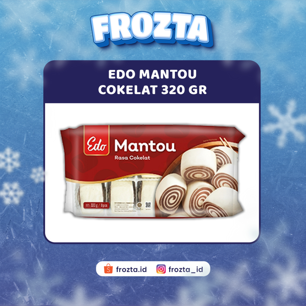 Frozen Food EDO Mantou Chocolate Roti Kukus Lembut 320 GR