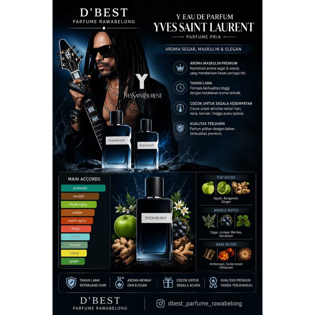 dbest parfum YSL Y  MEN AND WOMEN ~ "SUPER PREMIUM" ~ inspired