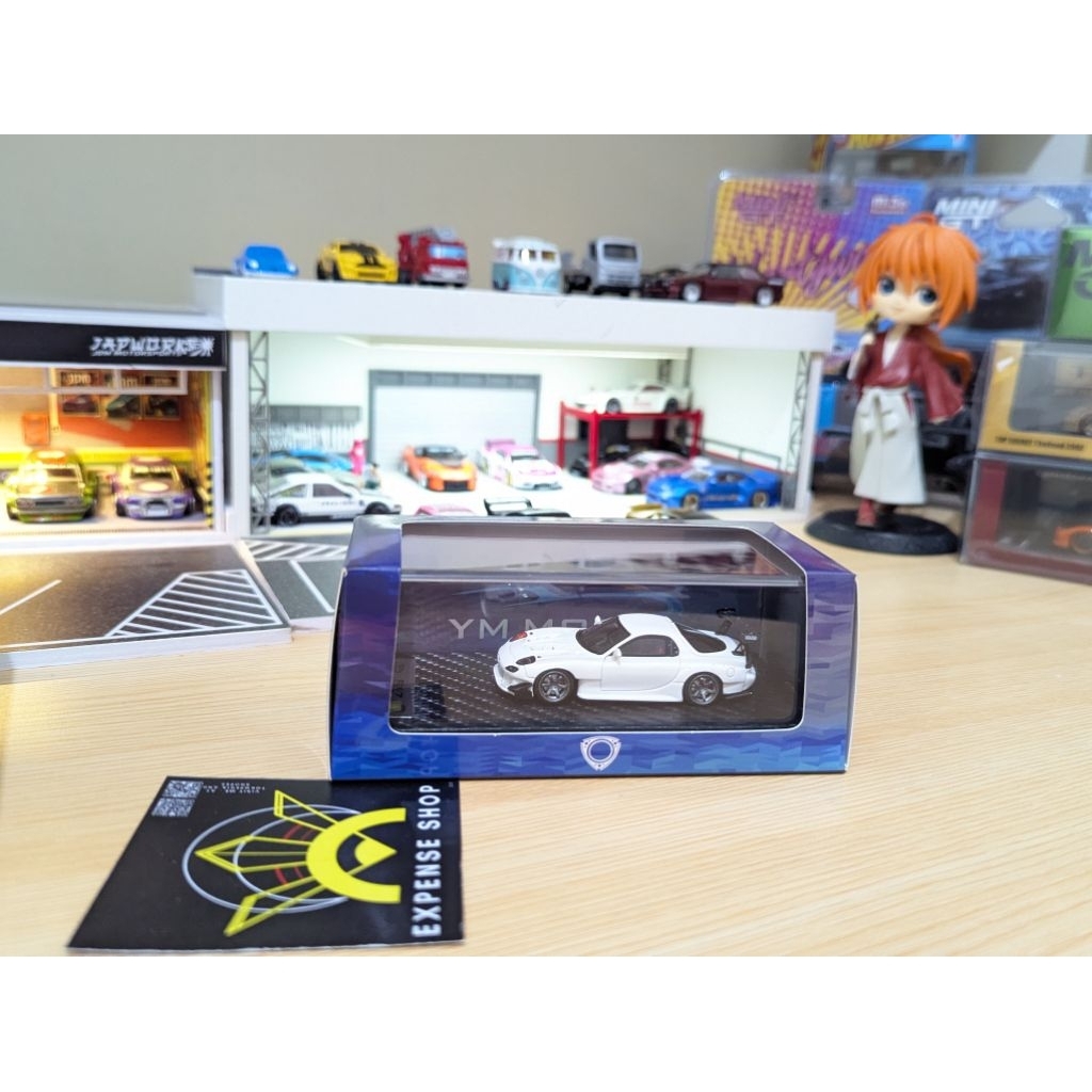 Ym Model 1/64 Mazda RX7 FD3S White Limited 499pcs