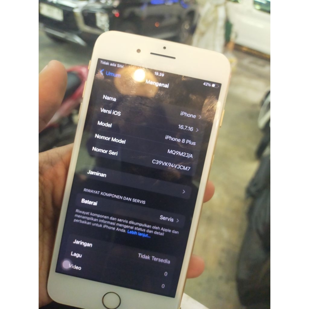 Iphone 8 Plus Ex Inter Rosegold Second Mulus