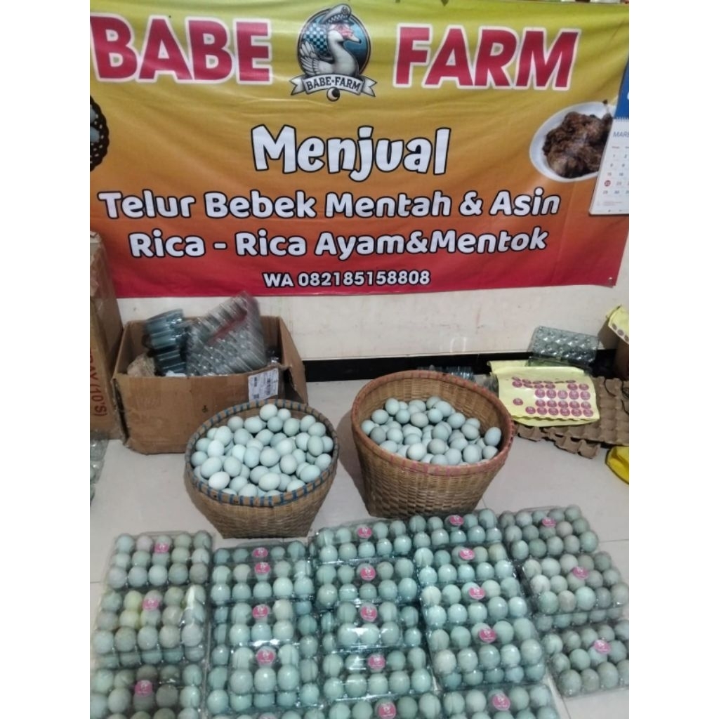 Telur Asin, mentah dan rica rica mentok