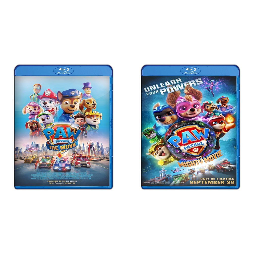 DVD Paw Patrol The Movie (2021) + DVD Paw Patrol The Mighty Movie (2023)