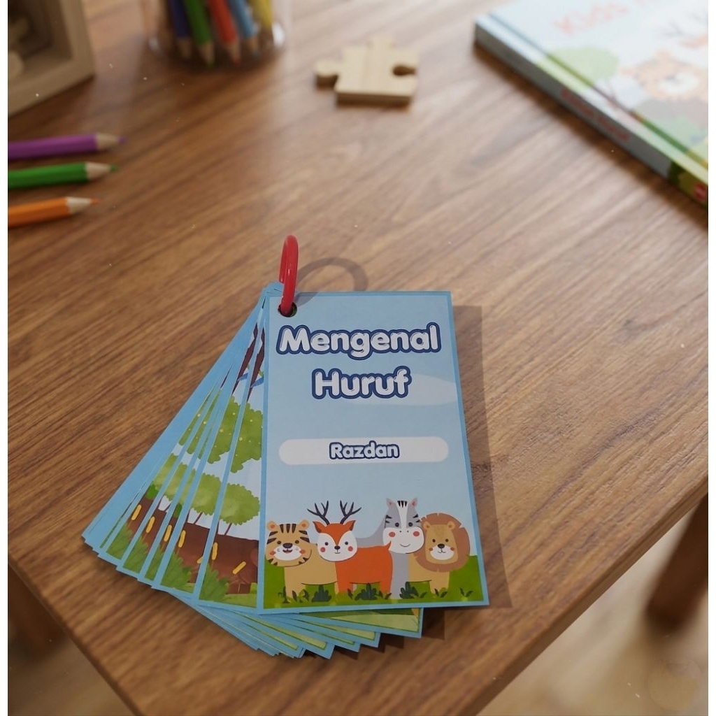 Flashcard Abjad Mengenal Huruf FREE Nama