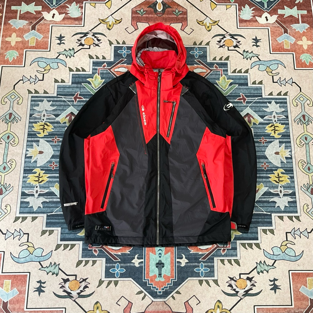 Eider Xenium Windstopper Jacket Hoodie Outdoor Hiking Trekking Windproof Lightweight Gorpcore Origin
