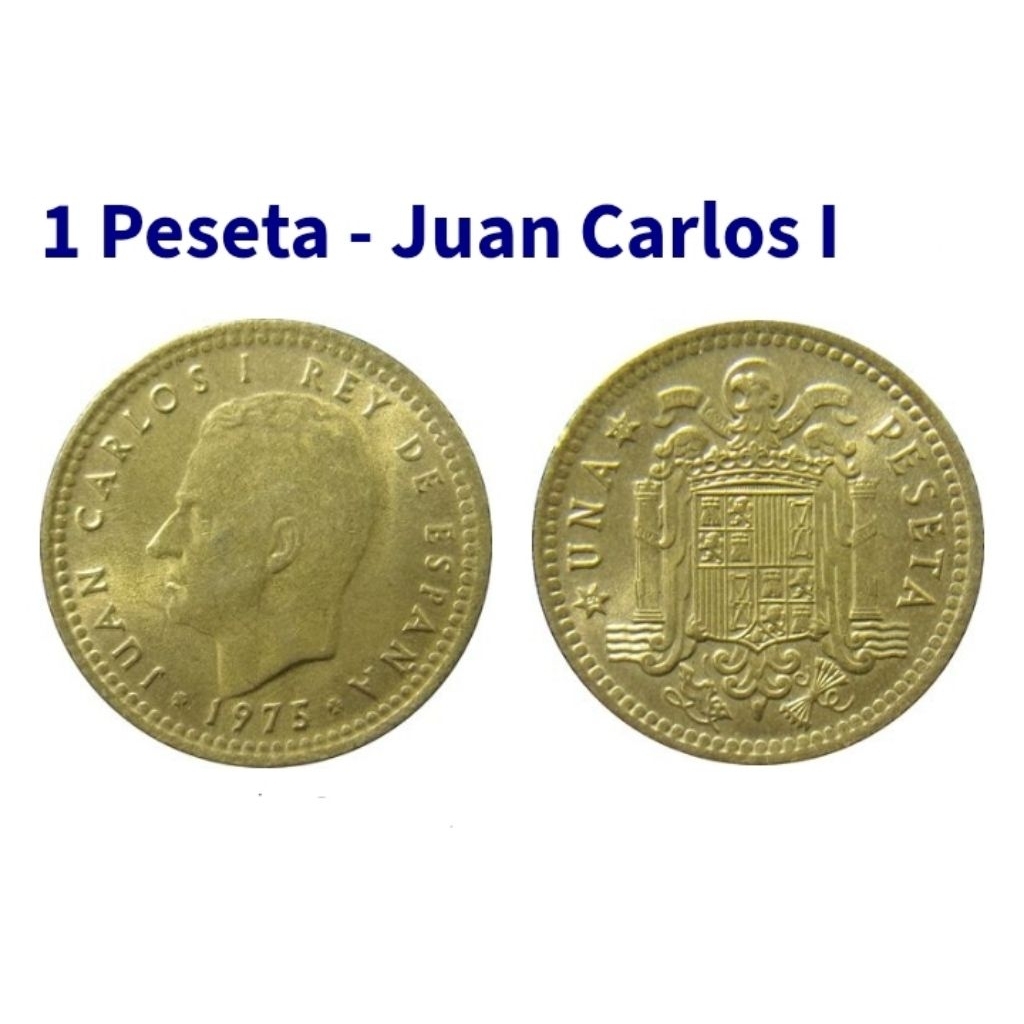 koleksi koin 1 peseta spanyol
