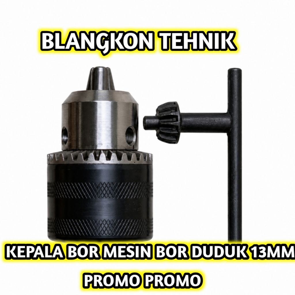 CHUCK BOR KEPALA BOR UNTUK MESIN BOR DUDUK 13MM BENCH DRILL 13MM MODERN ZJ4113 POLOS