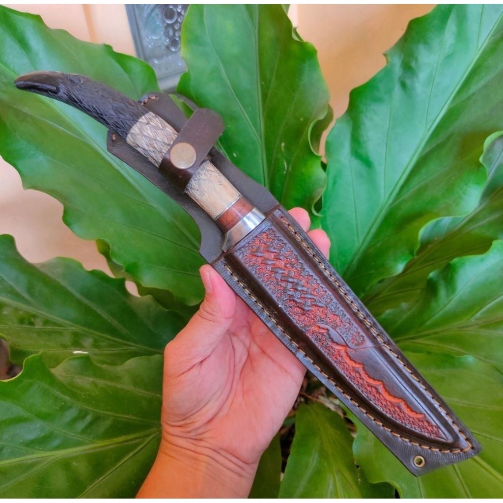 DC53 Handmade Kitchen knife, Pisau dapur Pisem 17 cm  super tajam dengan Baja DC53 yg awet tajamnya.