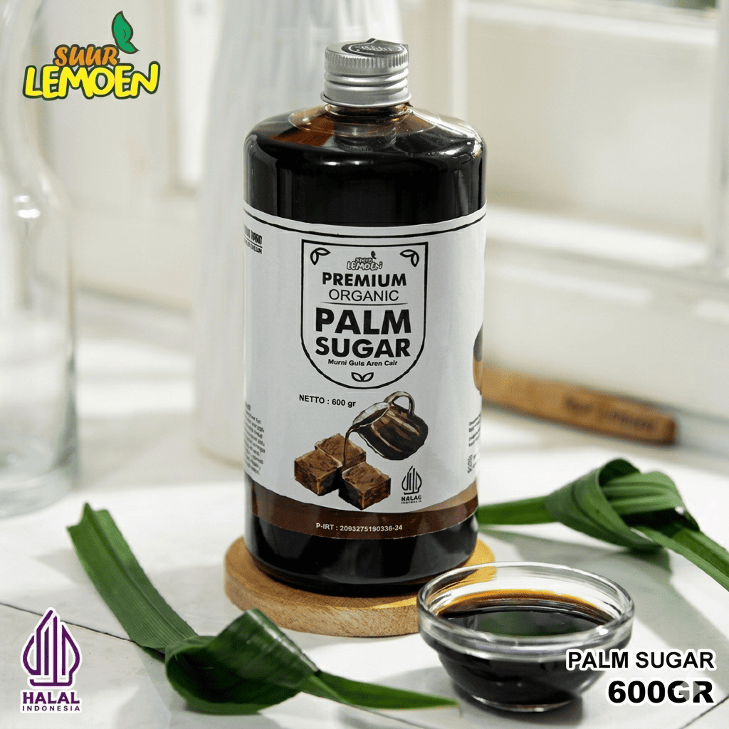 Gula Aren Cair Suur Lemoen 500ml/600gr - Rasa Legit, Tekstur Lembut, Aroma Karamel