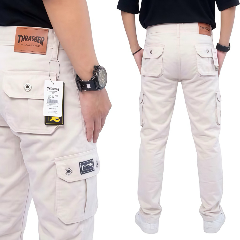 Hot Celana Cargo Panjang, Celana Cargo Original, Celana Cargo Thrasher Premium Quality Size 27-38