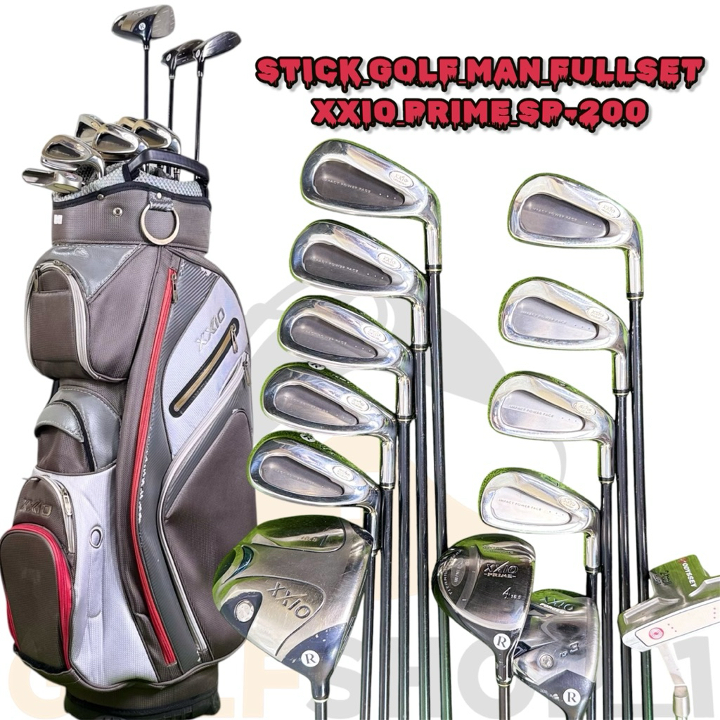 Stick Golf Man XXIO Prime SP-200 Shaft Graphite Second Original Fullset Bag Golf