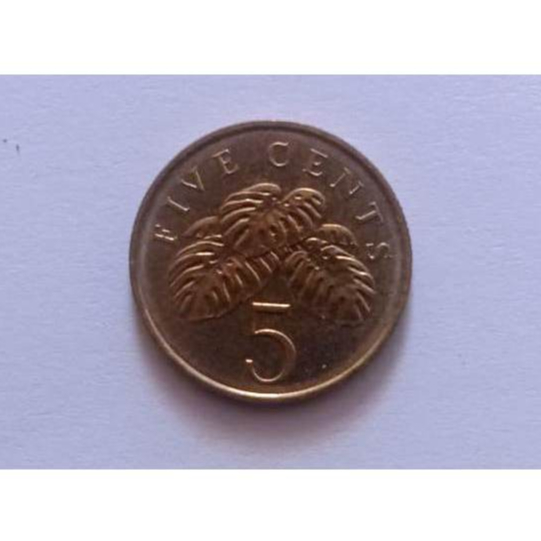 Uang Koin 5 Cent Singapura Sepaket Tidak Dijual Ecer