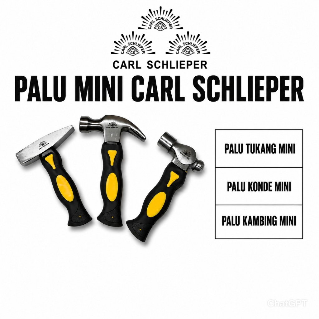 Carl Schlieper Palu Kambing Mini, Palu Tukang Mini, Palu Konde Mini