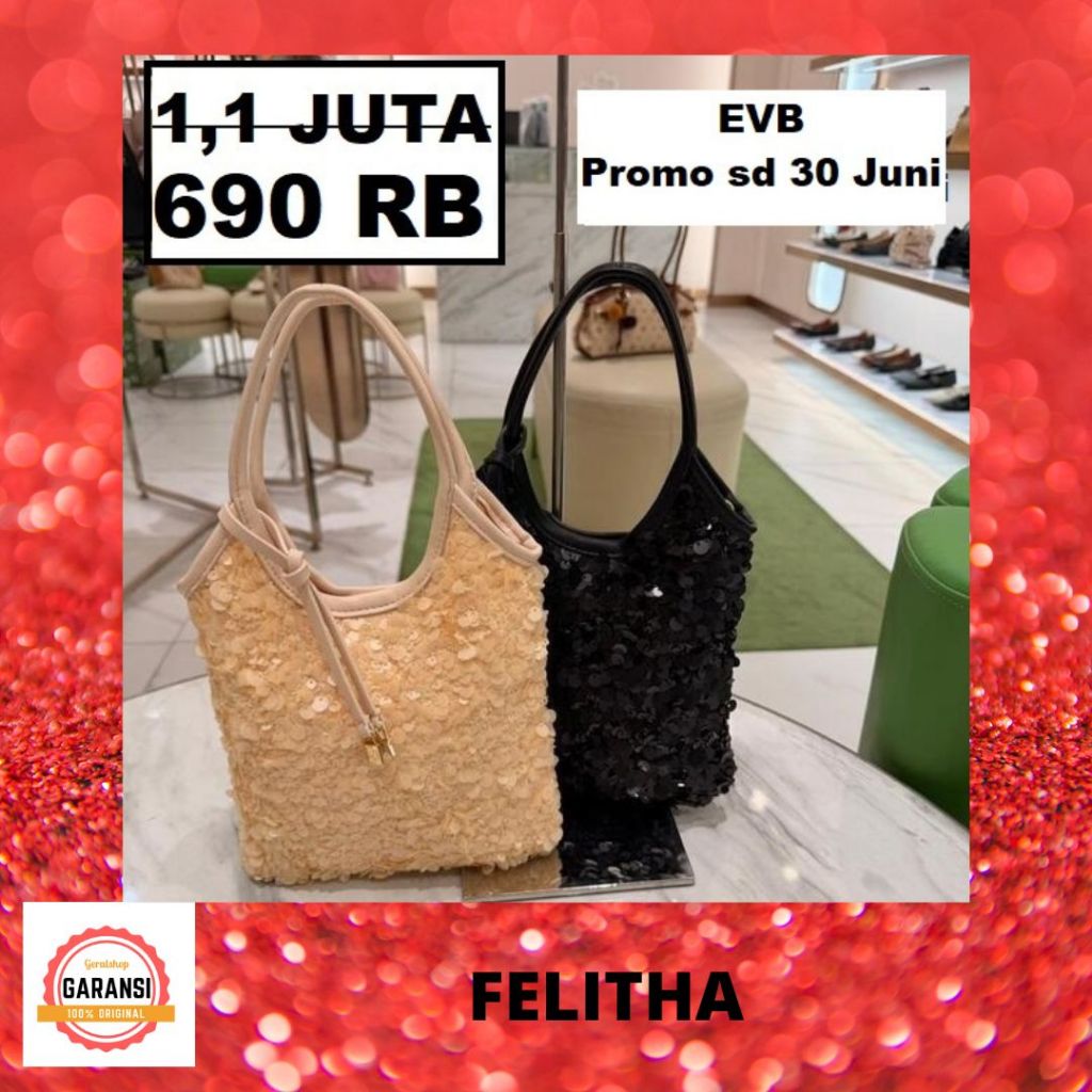 Tas selempang sling bag EVB wanita seri FELITHA sale 100% ORIGINAL