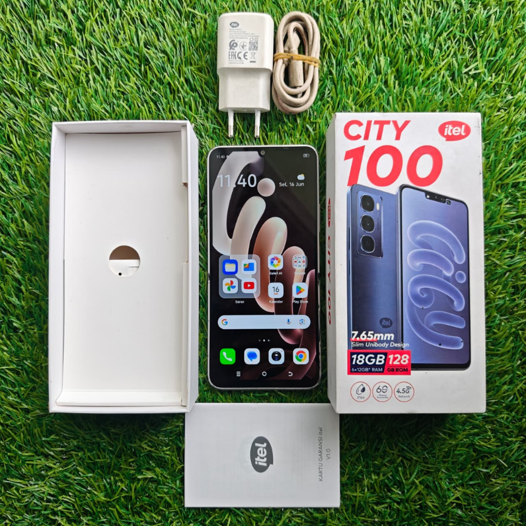 ITEL CITY 100 SECOND 6/128GB HP SECOND HP SEKEN HP BEKAS HP MURAH