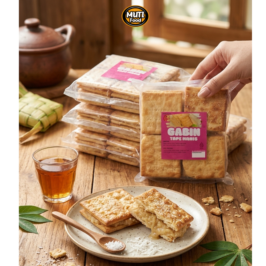 Kue gabin tape manis isi 8pcs frozen food