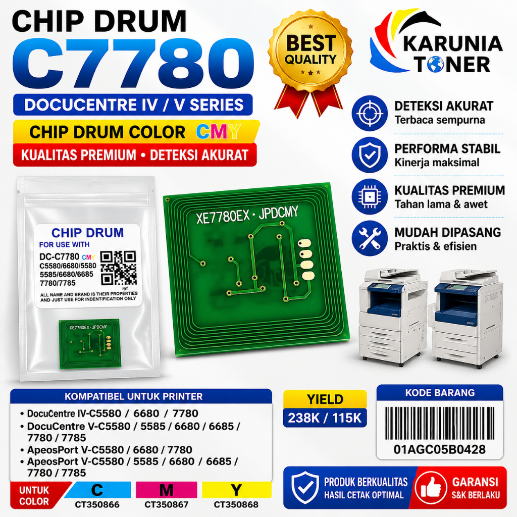 CHIP DRUM C7780 DOCUCENTRE IV-C5580/6680/7780, V-C5580 5585 6680 6685 7780 7785 APEOSPORT V-C5580 66