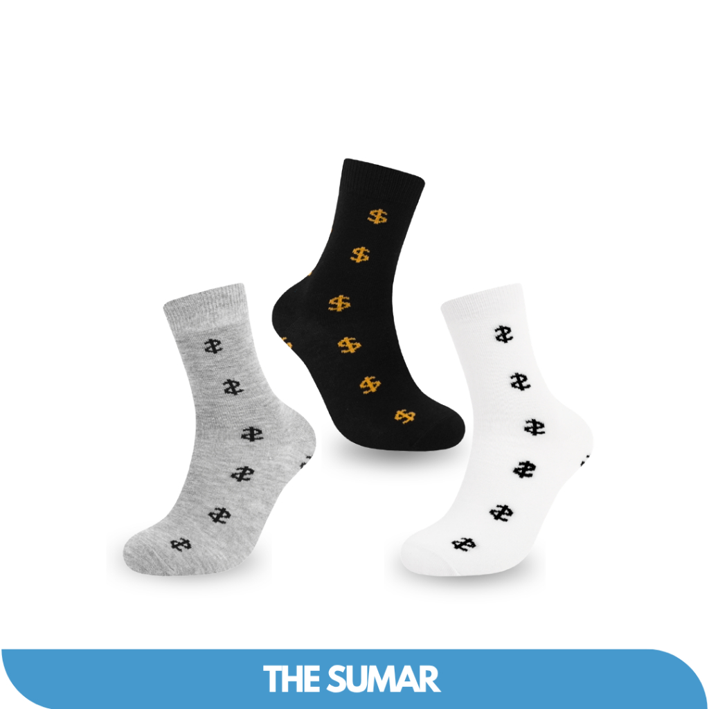 THE SUMAR Kaos Kaki Dollar Quarter Pria Wanita Series