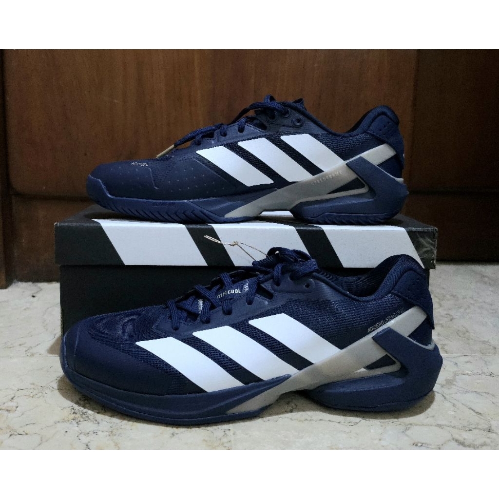 Sepatu Tenis Pria adidas adizero Ubersonic 5 Navy White