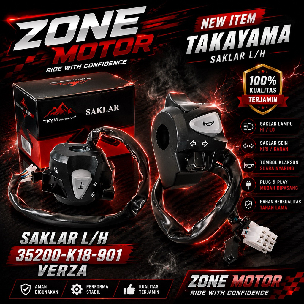 Takayama SAKLAR KIRI tipe motor VERZA 2103-2018