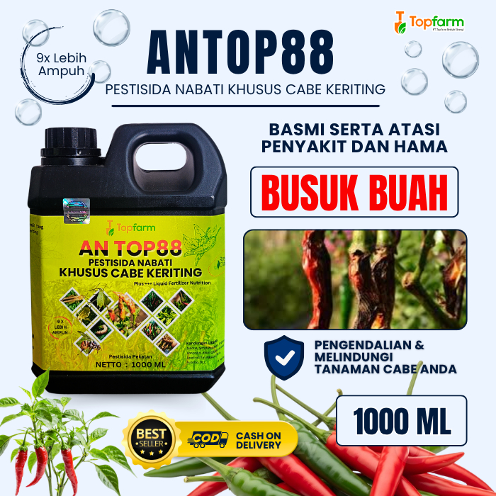 Pestisida Topfarm / Obat Busuk Buah Cabe Keriting / Obat Busuk Buah Tanaman Cabe / Obat Busuk Buah C