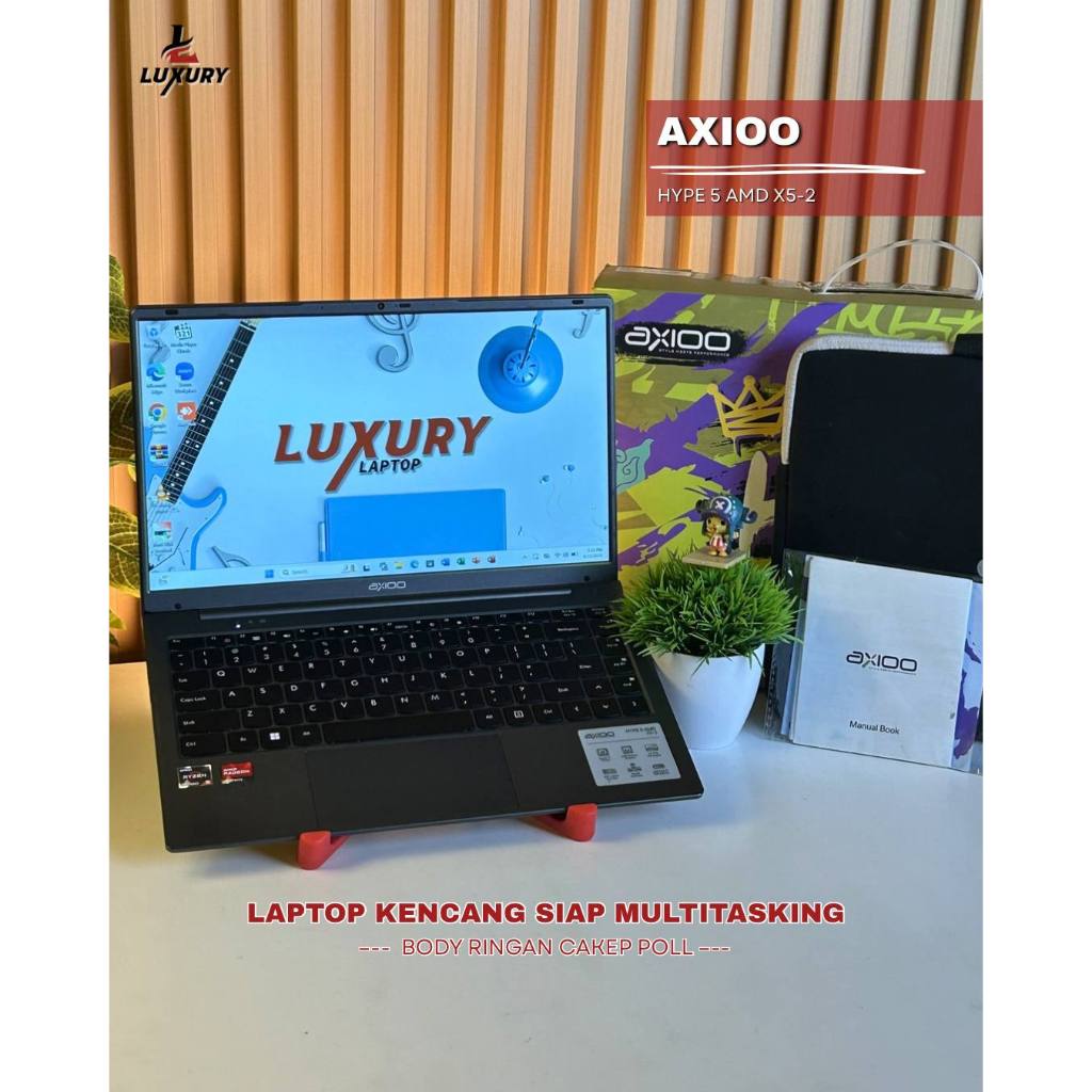 LAPTOP AXIOO HYPE 5 AMD X5-2 AMD RYZEN 5 RAM 16GB SSD 512GB SECOND