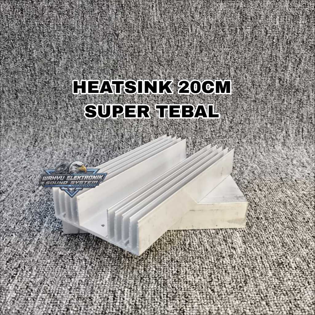 Heatsink Pendingin Transistor 10sirip 20cm SUPER Tebal 4mm / Heatsink Sanken Toshiba TIP NJW MJL