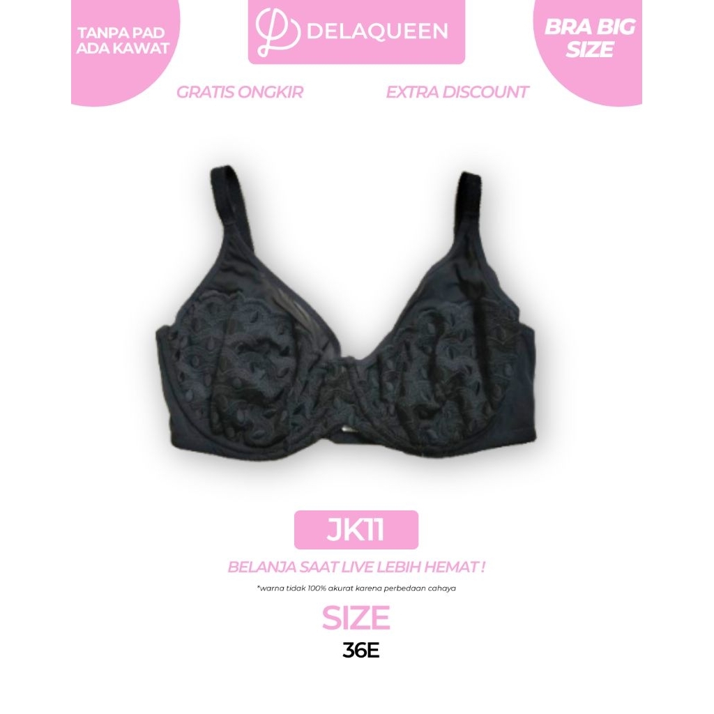 Delaqueen | Bra Big Size Bra Jumbo Bh Big Size 36E JK11