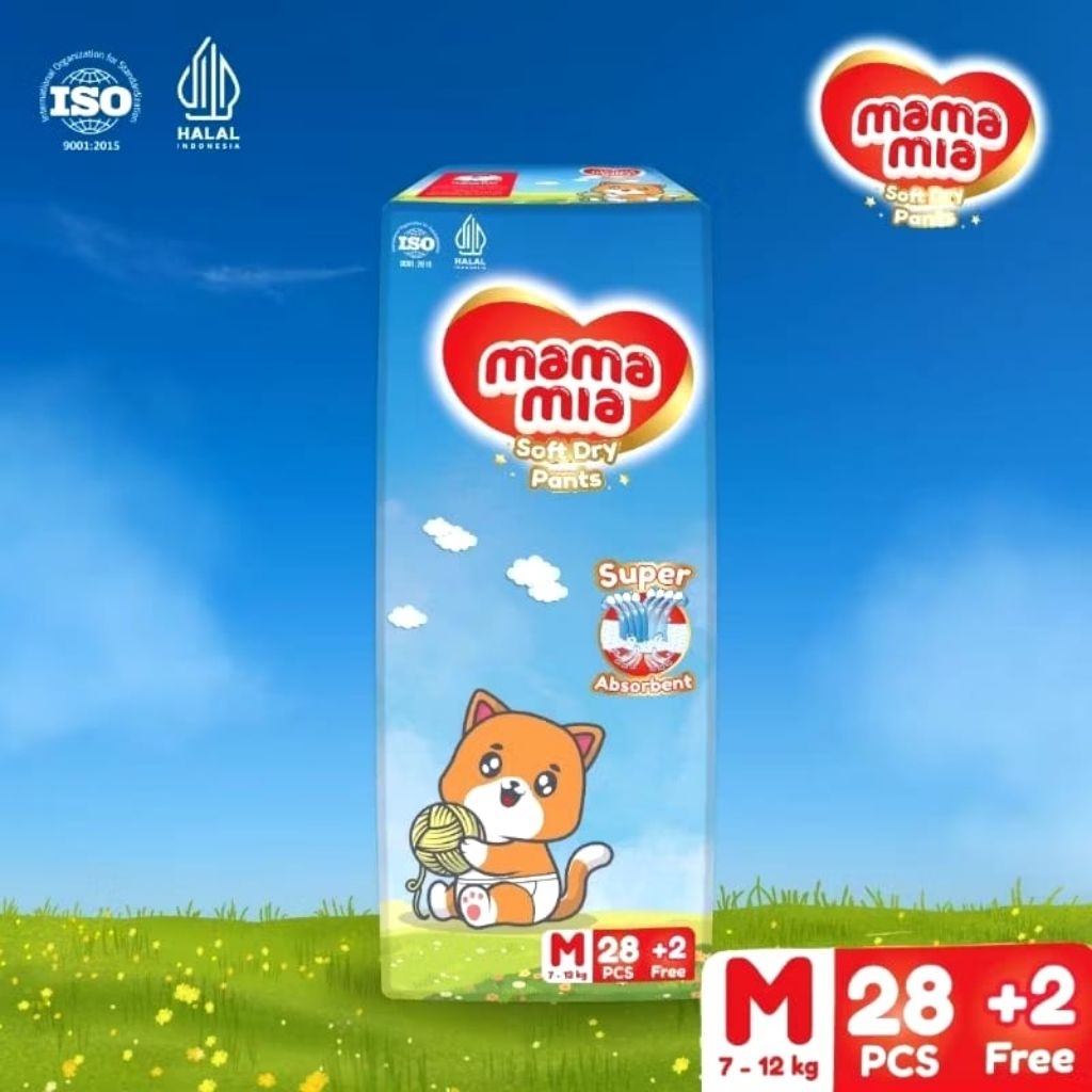 Mamamia Pants Popok Celana Ukuran M28+2