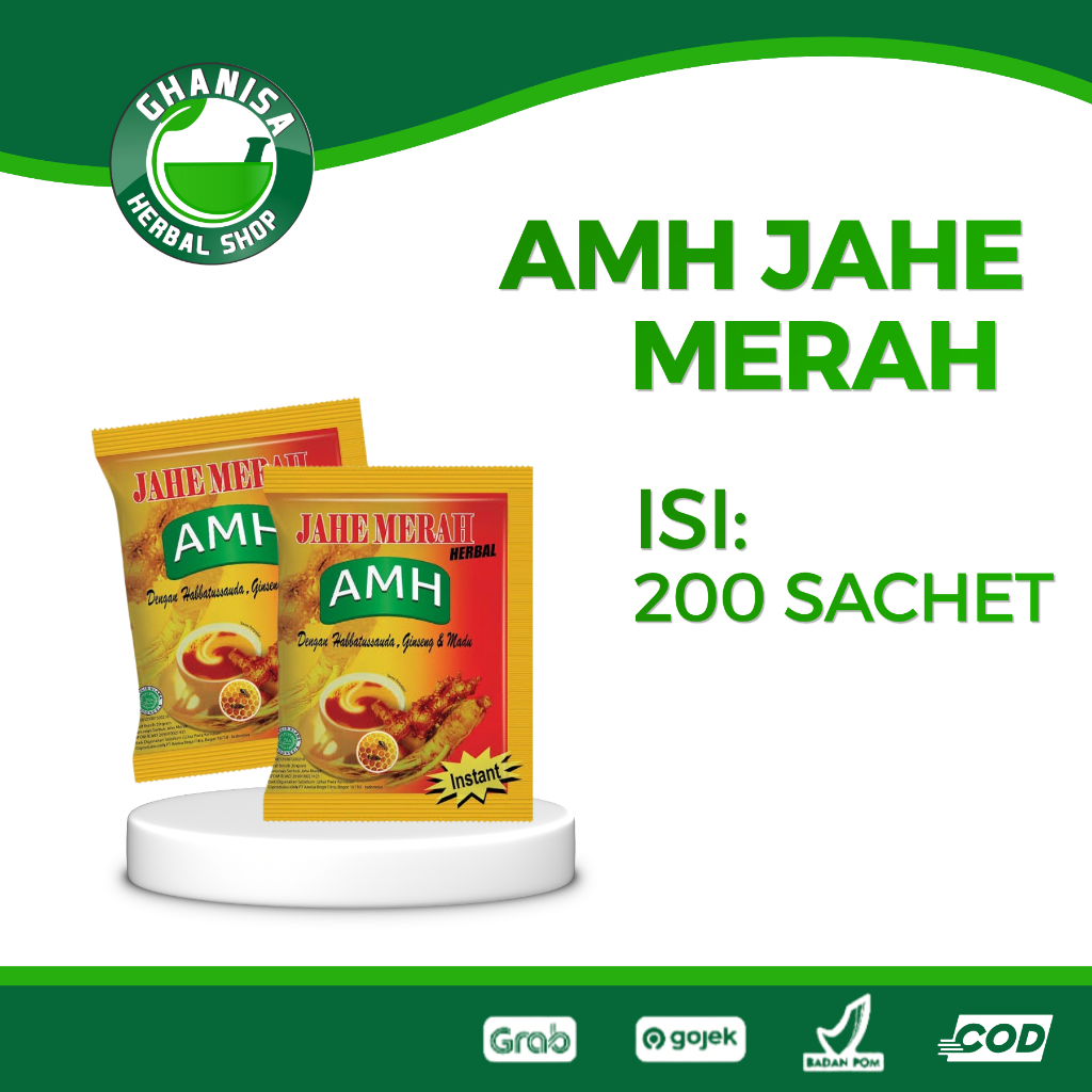 JAHE AMH 1BAL ISI 200SACHET | MINUMAN JAHE MERAH PENGHANGAN TUBUH DAN MENINGKATKAN IMUN TUBUH
