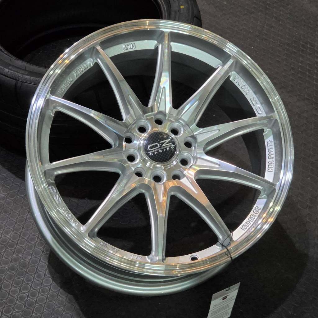 Velg Rep.OZ Racing Hyper GT Buat Mobil Ring 17 Lebar 75 ET 40 PCD 5x100 Dan 5X114.3 Pelek Alloy R17