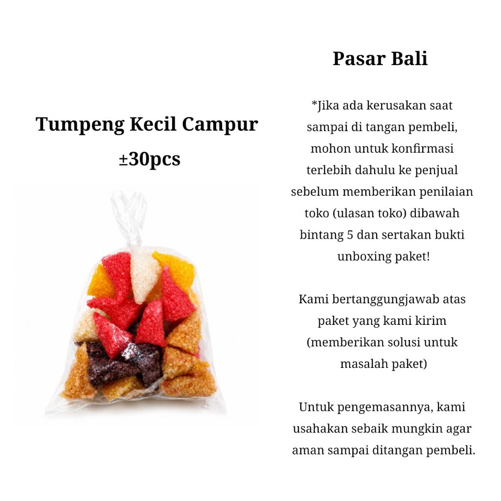Tumpeng Campur Kecil | Pasar Bali | Banten Bali