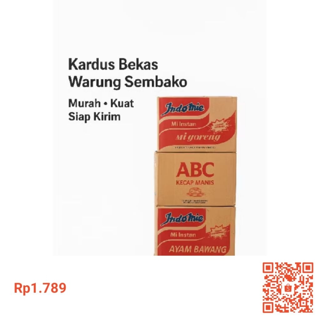 MURAH KARDUS BEKAS INDOMIE/ MIE SEDAP
