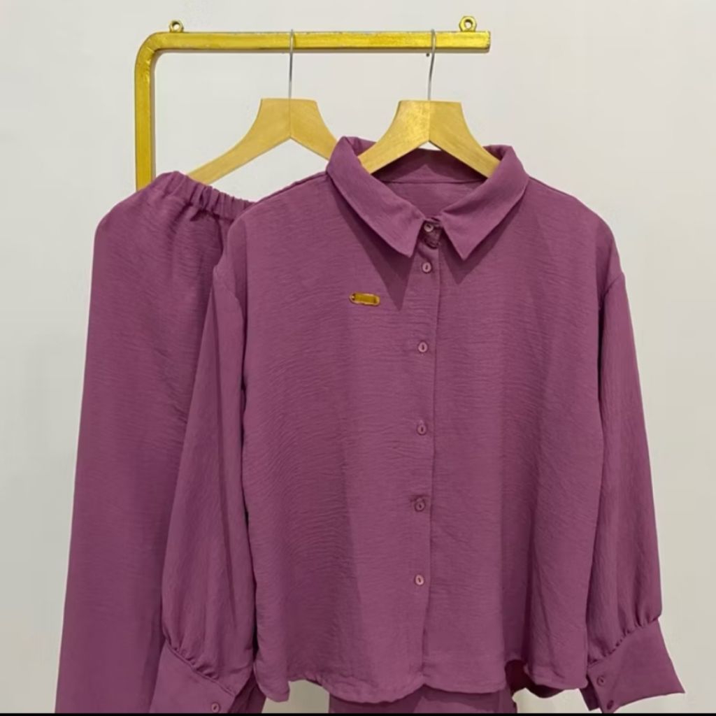 One Set Setelan Jumbo Crinkle Airflow