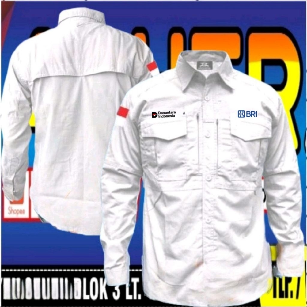 kemeja tactical bank BRI baju tactical bank BRI kemeja Bank BRI seragam bank BRI baju Bank BRI kemej